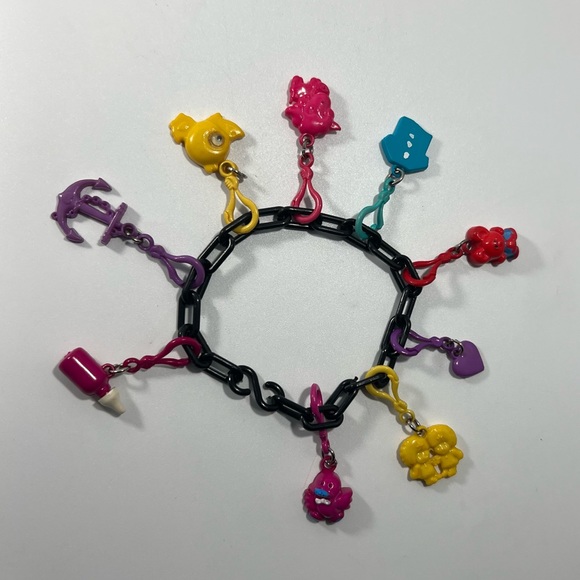 Jewelry Miniature Clip Charm Bracelet Plastic Bell Charms On Plastic Chain Poshmark
